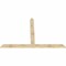 Ekena Millwork Portland Rough Sawn Timber Gable Bracket, Douglas Fir, 96"W x 64"H x 2"D x 6"F, 16/12 Pitch GBW096X64X0206POR00RDF - alternate 5